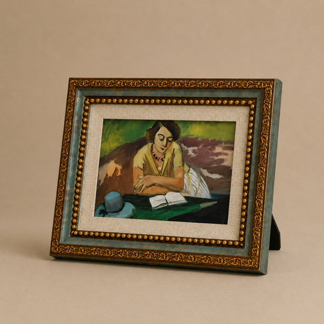 Porta Retrato Quadro Decorativo Vintage Estilo Europeu Moldura Clássica