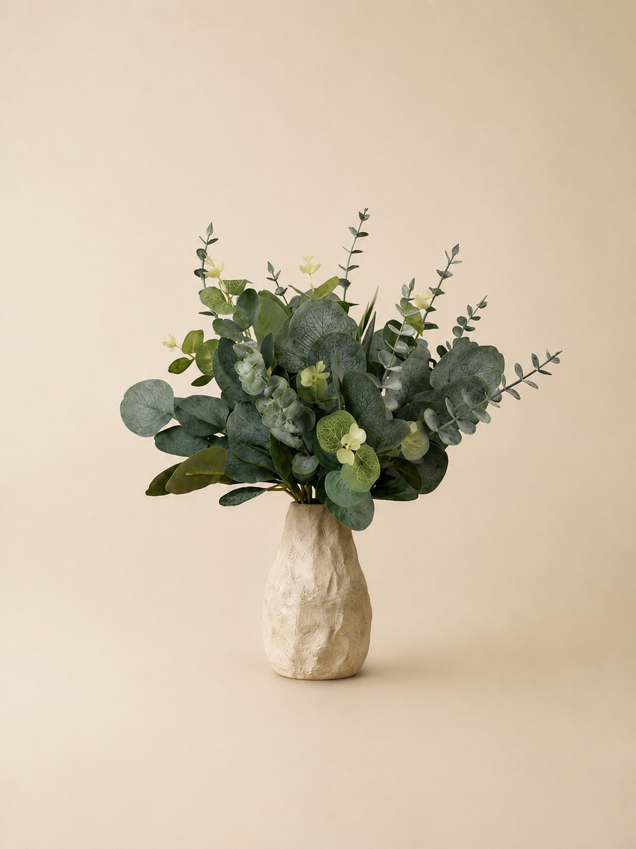 Galhos de Eucalipto Artificial para Decoração