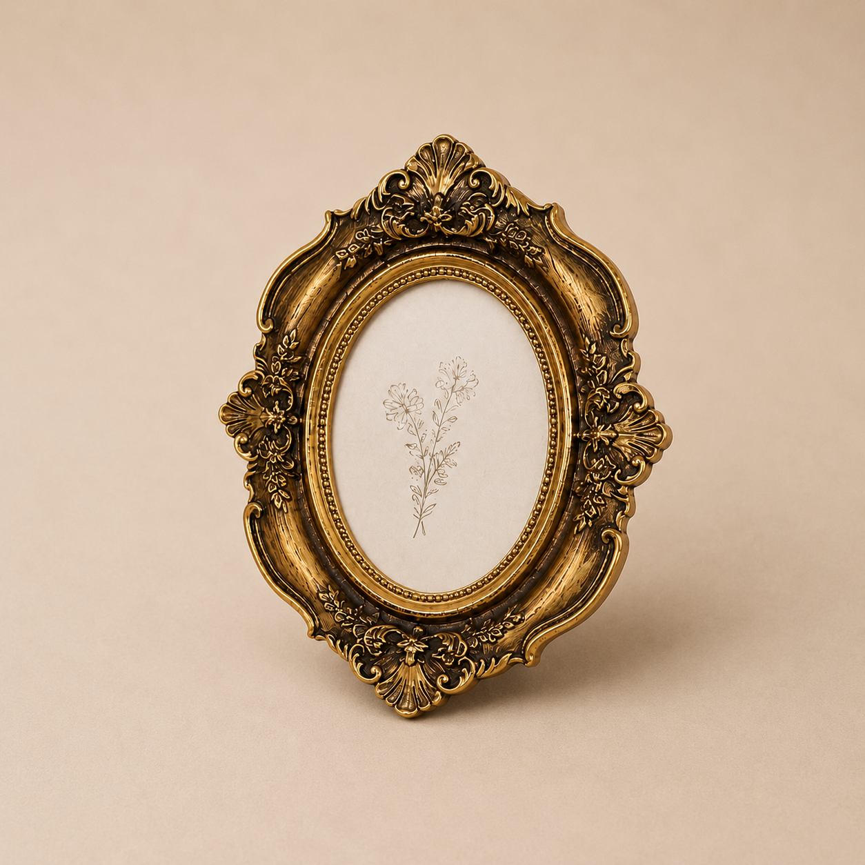 Moldura Oval Clássica Decorativa Porta Retrato