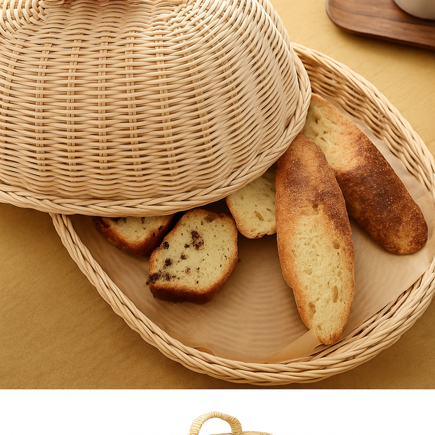 Cesto de Rattan para pães - ANNE