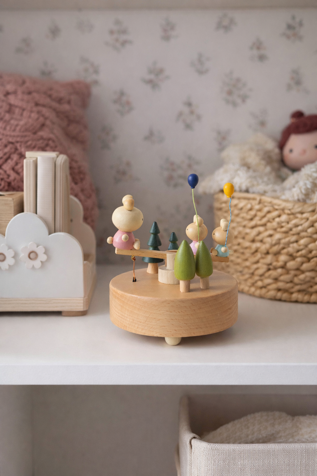 Caixinha de Música Infantil em Madeira – Parque Encantado