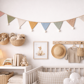 Bandeirola Decorativa Infantil em Tecido – 2,6 m