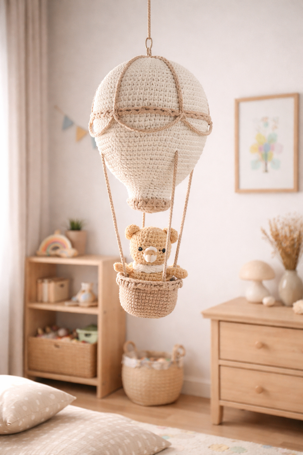 Balão Decorativo em Crochê – Artesanal & Boho