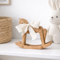 Cavalo Decorativo em Madeira — Estilo Retrô