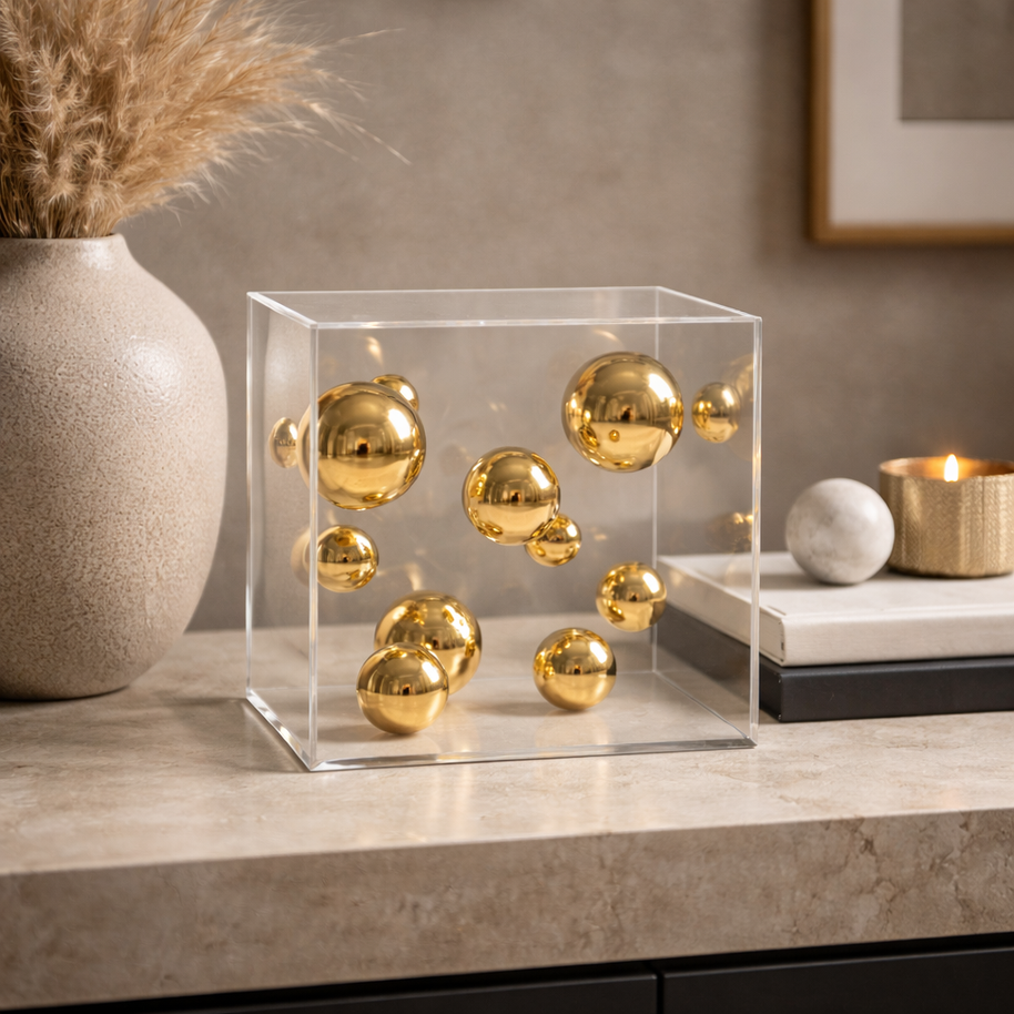 Caixa em acrílico decor - Maria Antonieta