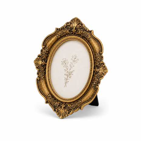 Moldura Oval Clássica Decorativa Porta Retrato