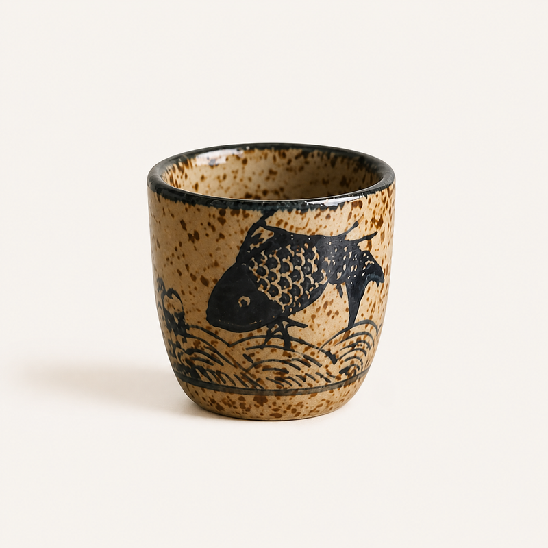 Copo em Cerâmica Estilo Japonês