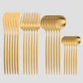 Conjunto de Talheres de Aço luxo Inoxidável 24pcs - GOLD