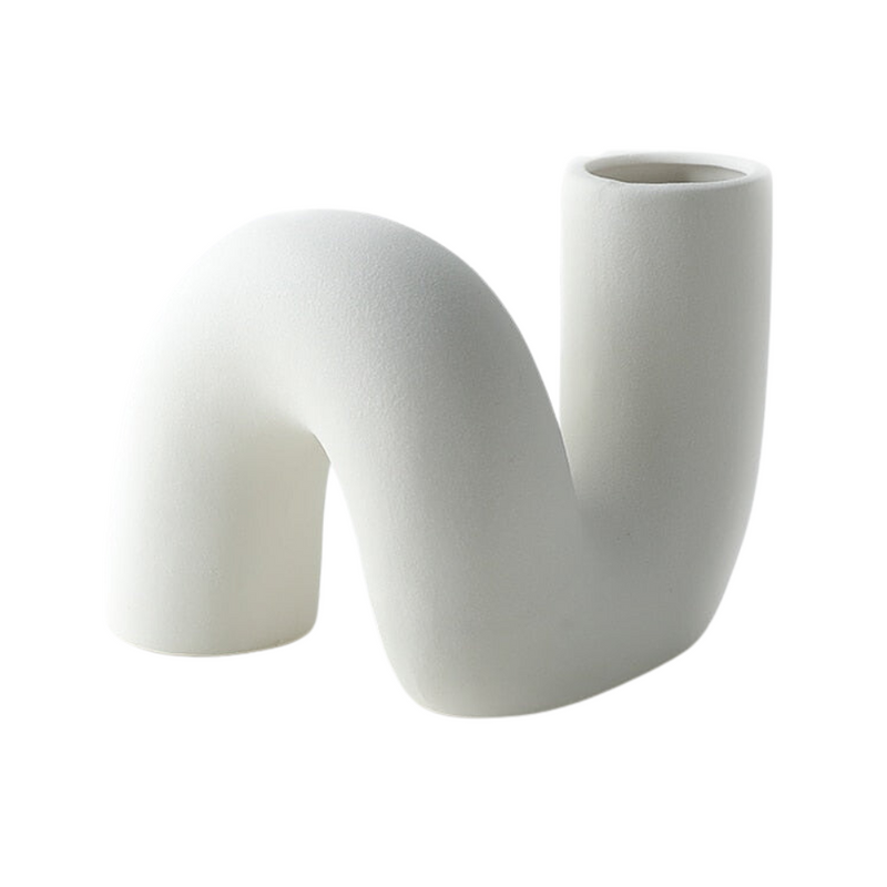Vaso de cerâmica - Sinuoso Minimalista
