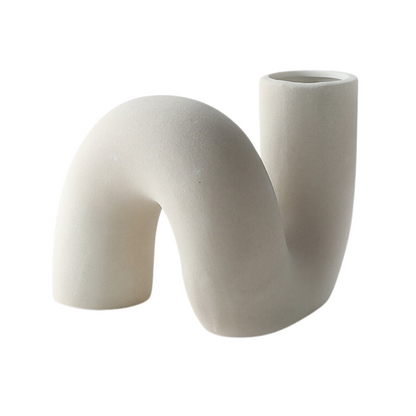 Vaso de cerâmica - Sinuoso Minimalista - Minimalist House LTDA
