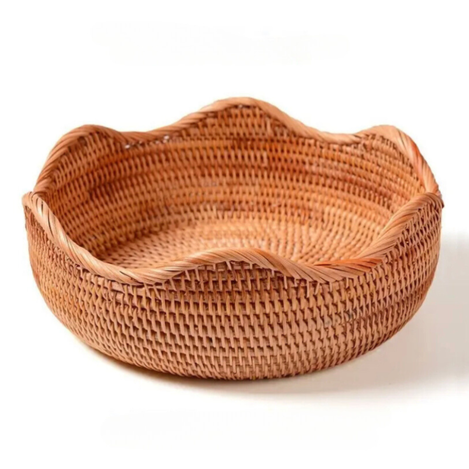 Cesto de rattan trançado - Mykonos - Minimalist House LTDA