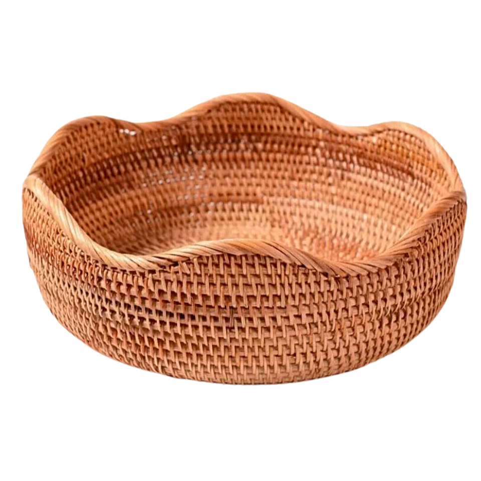 Cesto de rattan trançado - Mykonos - Minimalist House LTDA
