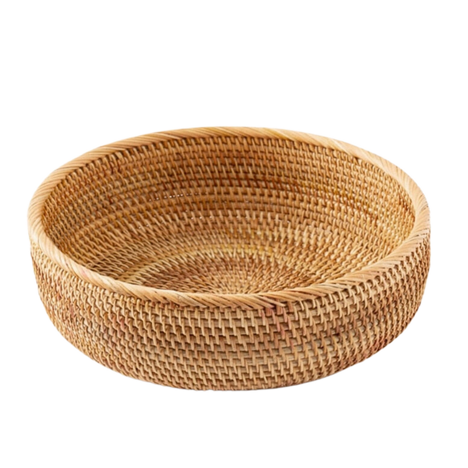 Cesto trançado Rattan Bread - Minimalist House LTDA
