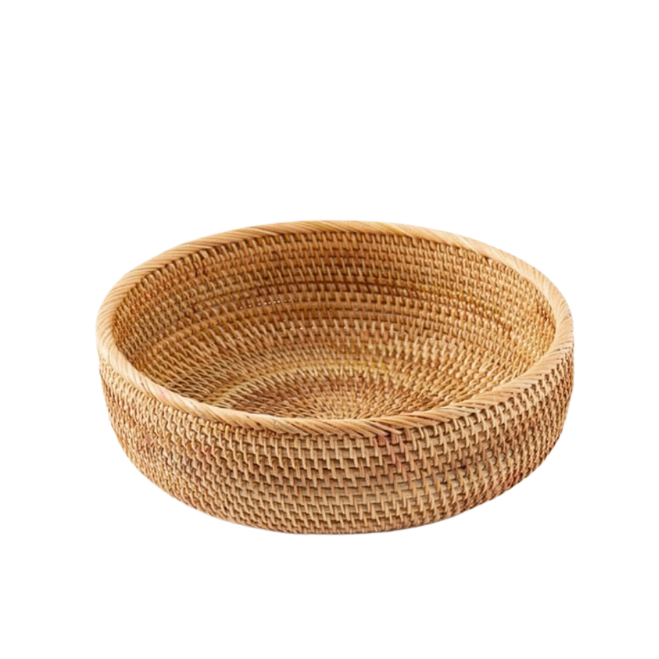 Cesto trançado Rattan Bread - Minimalist House LTDA