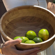 Saladeira bowl de bambu natural - Minimalist House LTDA