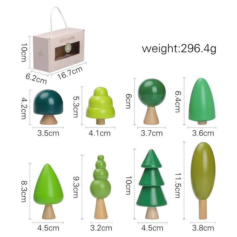 Blocos de Madeira Floresta - Educativo & Decor