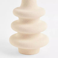 Vaso de cerâmica bege Nordic - Minimalista - Minimalist House LTDA