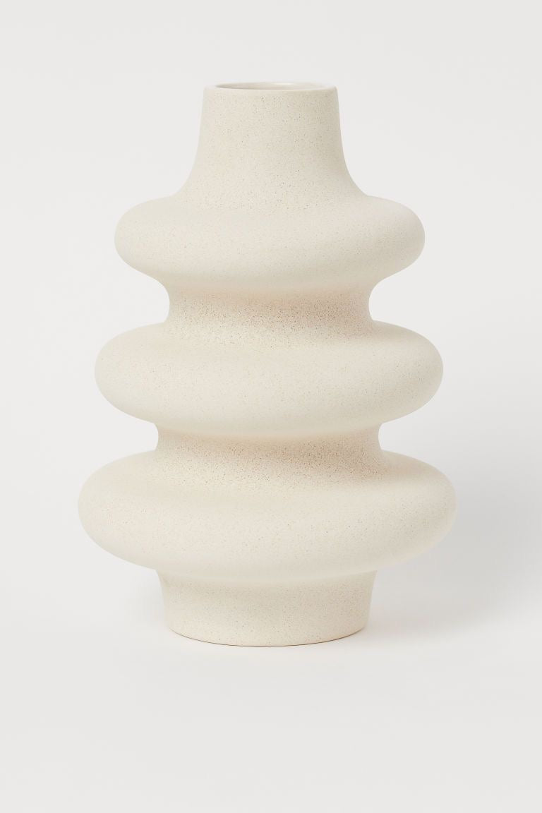 Vaso de cerâmica bege Nordic - Minimalista