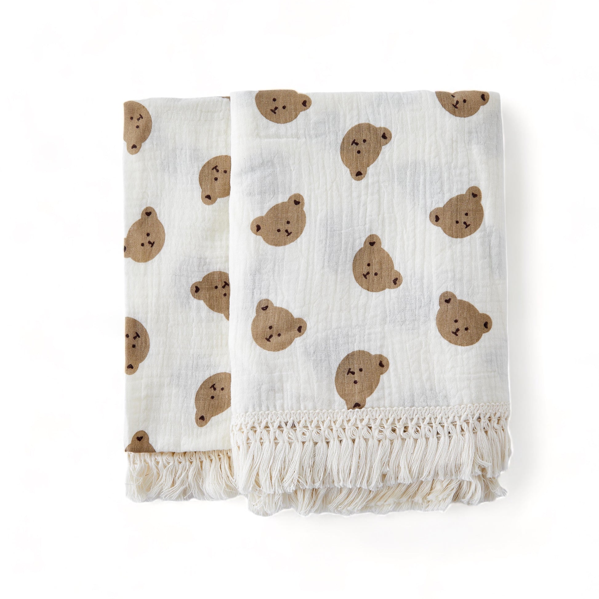 Cobertor de musselina para bebê recém-nascido - Urso - Minimalist House LTDA