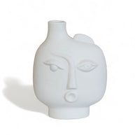 Vaso de cerâmica decoração de arte abstrata - Faces - Minimalist House LTDA