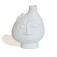 Vaso de cerâmica decoração de arte abstrata - Faces - Minimalist House LTDA
