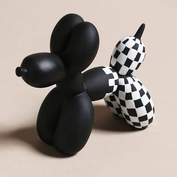 Ballon Dog - Black and White - Minimalist House LTDA