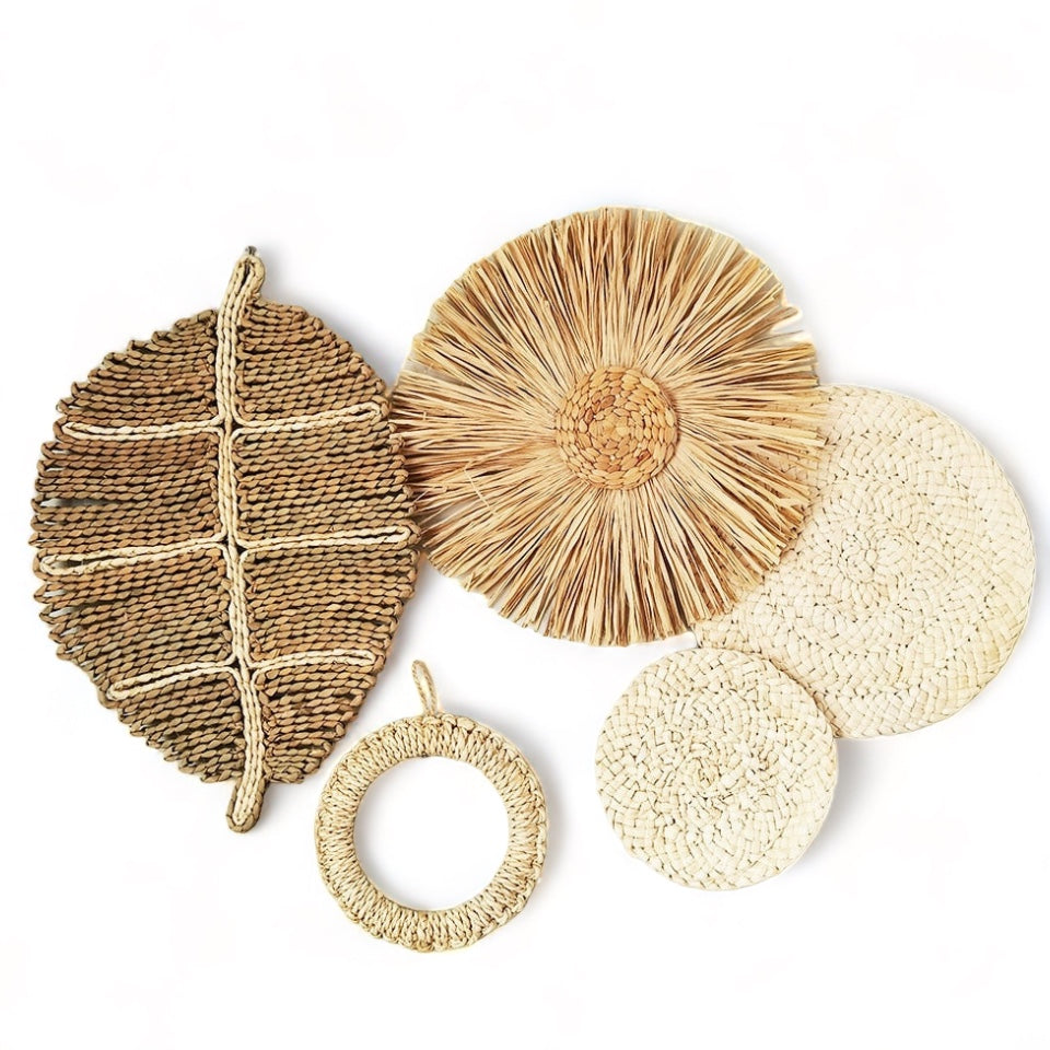 Composição de parede em fibra natural - Conjunto SUN - Minimalist House LTDA