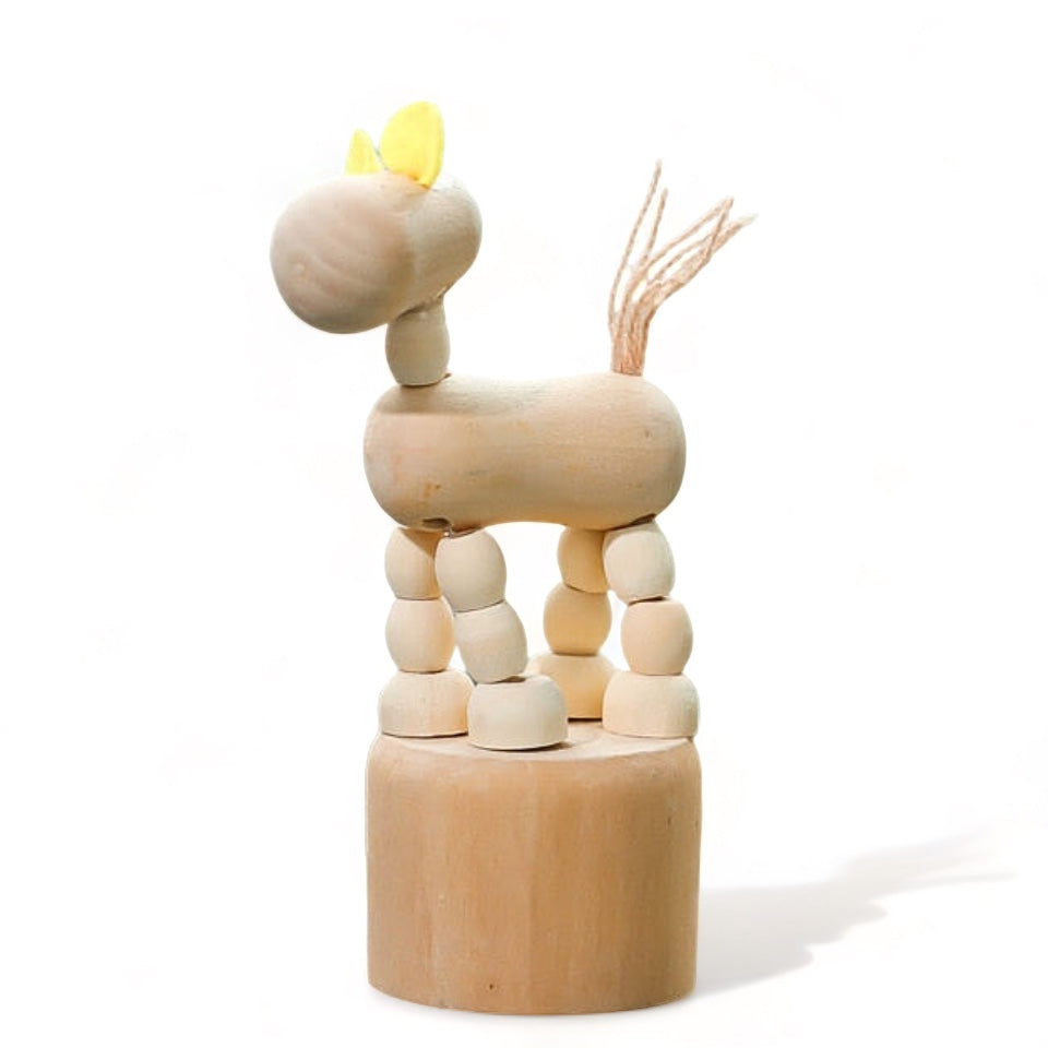 Mini réplica de fantoche em madeira - CARTOON - Minimalist House LTDA