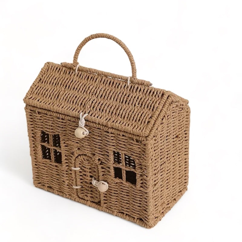 Cesto de rattan - Casinha Baby - Minimalist House LTDA