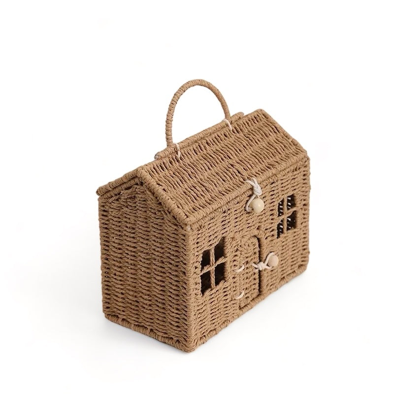 Cesto de rattan - Casinha Baby - Minimalist House LTDA