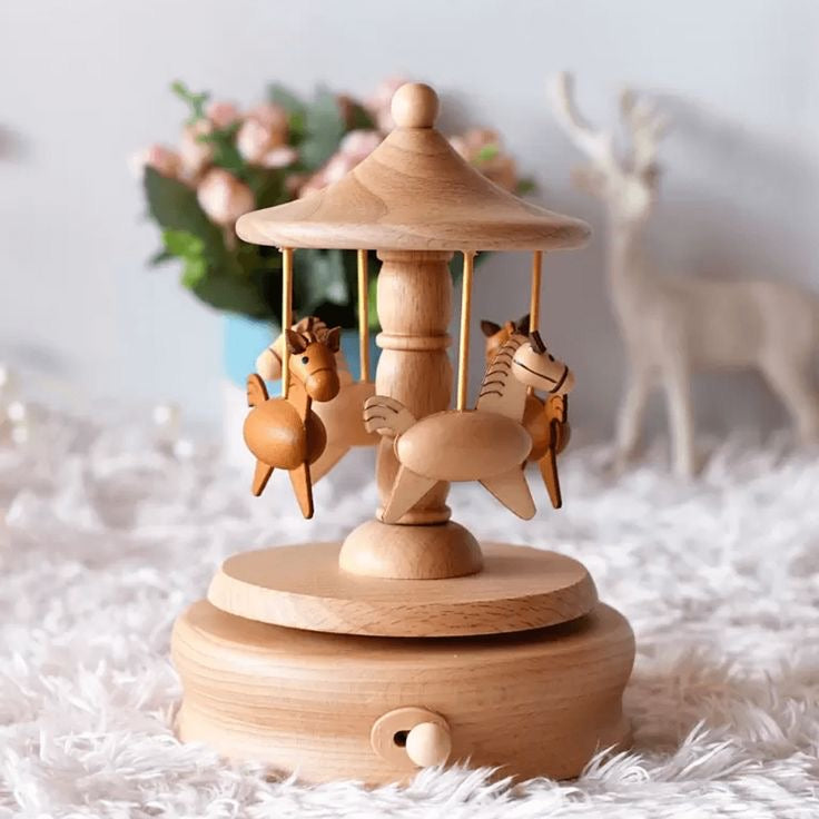 Caixinha de Música - Madeira Vintage - Minimalist House LTDA