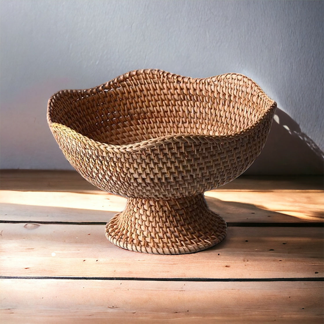 Cesto de Frutas Rattan - Boho - Minimalist House LTDA