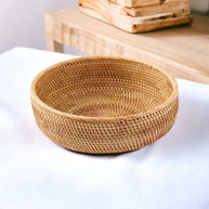 Cesto trançado Rattan Bread - Minimalist House LTDA