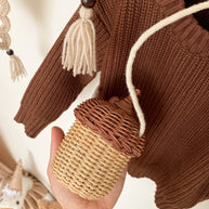 Bolsa wood infantil - Cesto Rattan - Minimalist House LTDA