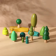 Blocos de Madeira Floresta - Educativo & Decor
