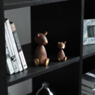 Escultura de madeira - Ursinho - Minimalist House LTDA