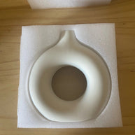 Vaso de cerâmica oco - Circle Nórdico - Minimalist House LTDA