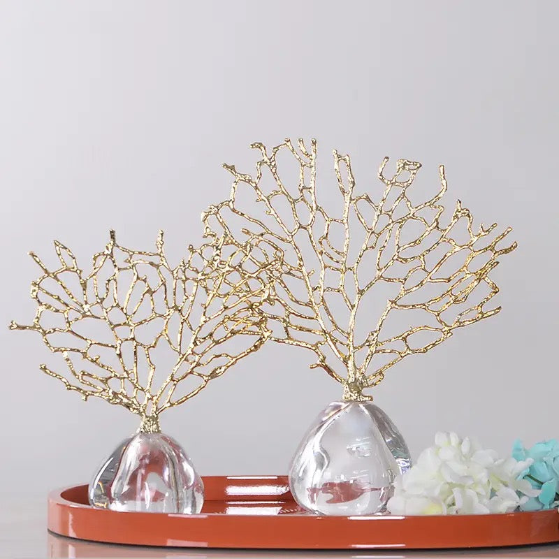 Ornamento Coral Crystal - Decoração - Minimalist House LTDA