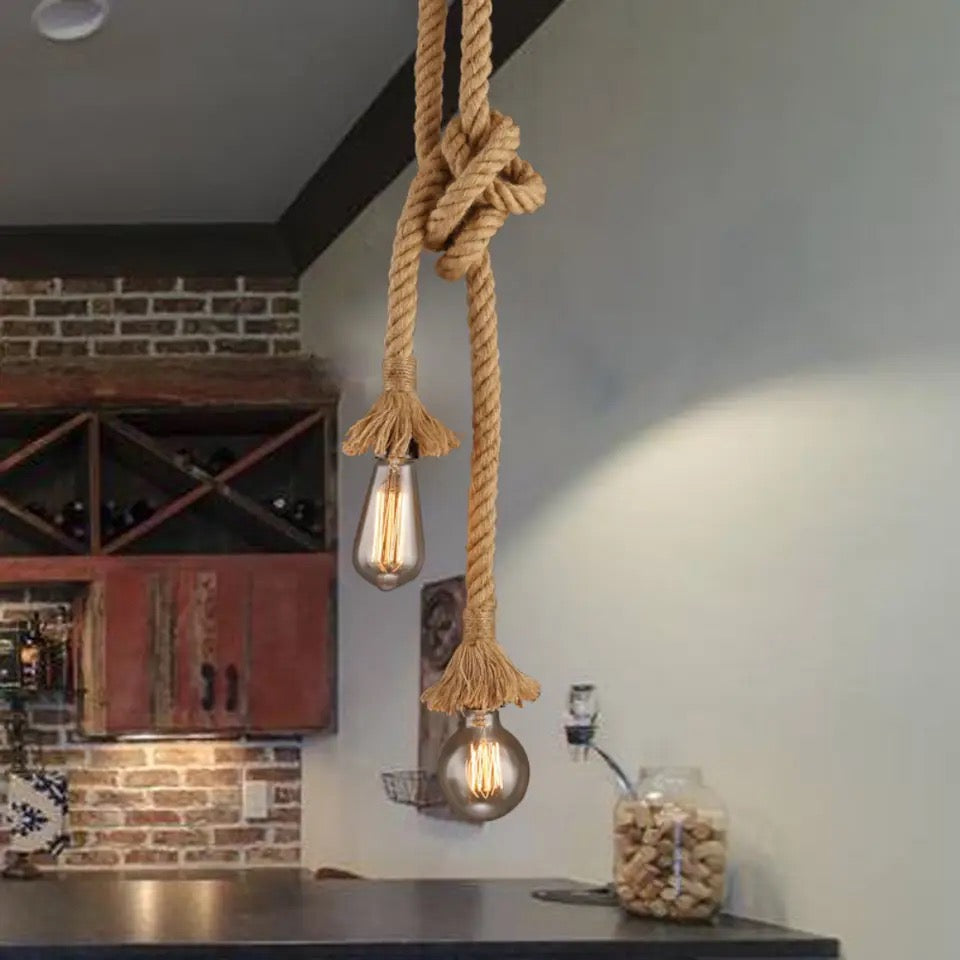 Pendente Retro Vintage Country - Cordas - Minimalist House LTDA
