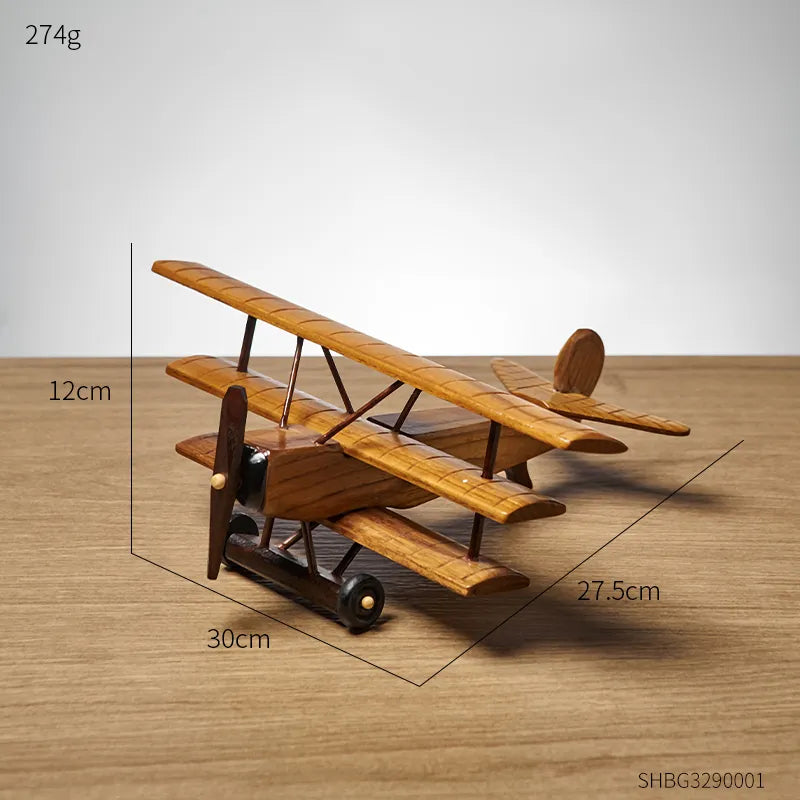 Avião Realista - Wooden Vintage - Minimalist House LTDA