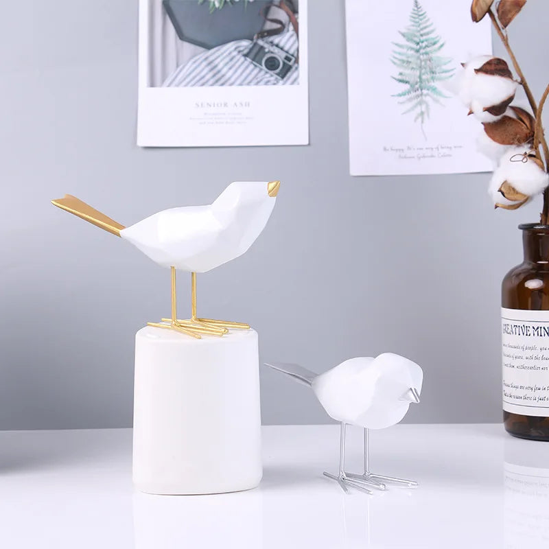 Estatueta decoração - Pássaro - Minimalist House LTDA