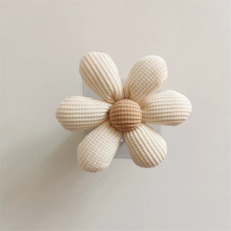 Gancho Madeira e Tecido - Flor - Minimalist House LTDA