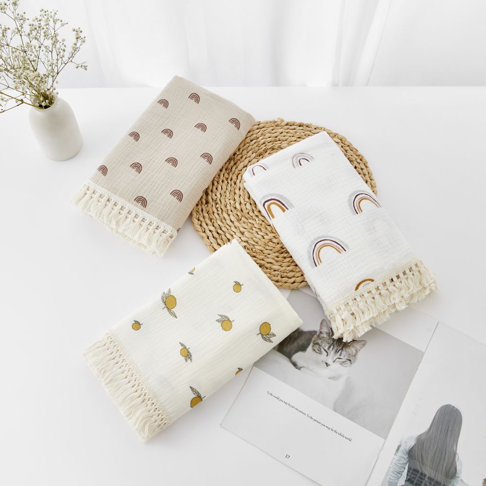 Cobertor de musselina para bebê recém-nascido - Urso - Minimalist House LTDA