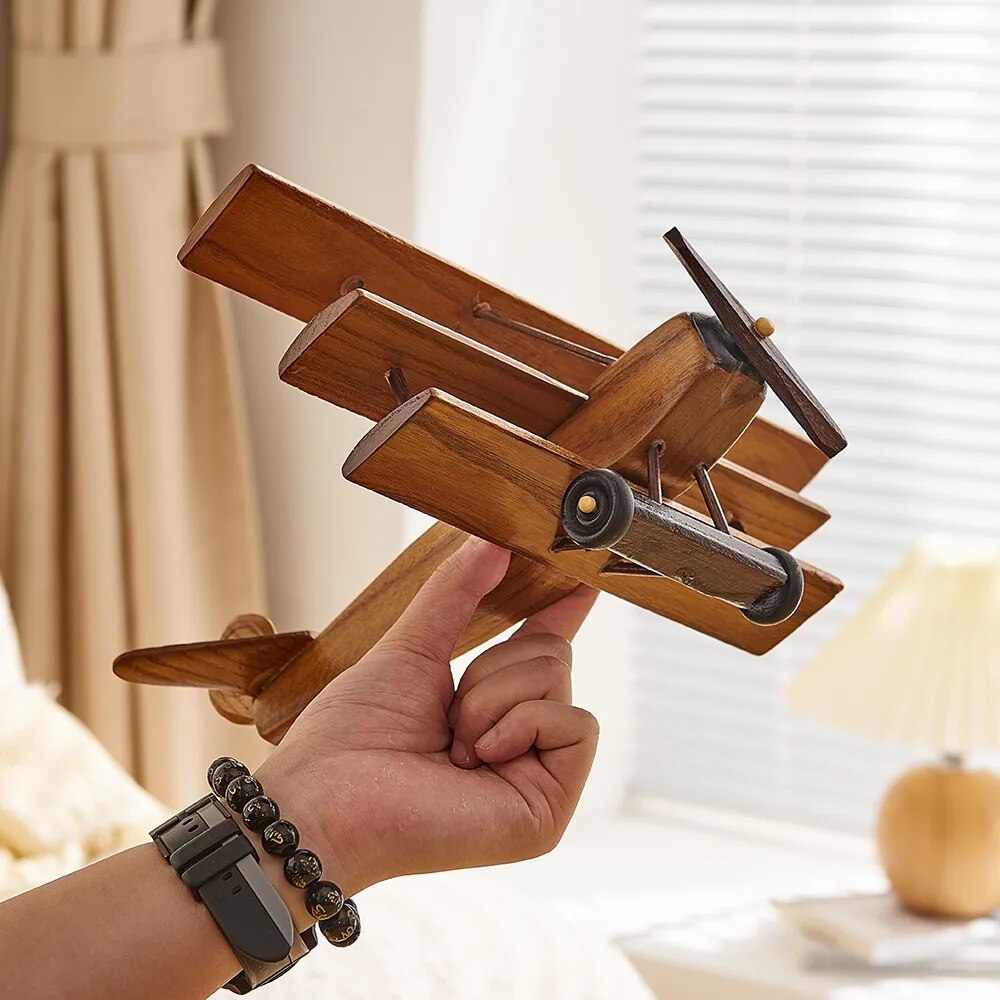 Avião Realista - Wooden Vintage - Minimalist House LTDA