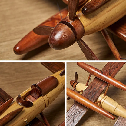 Avião Realista - Wooden Vintage - Minimalist House LTDA