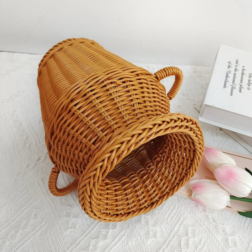 Vaso de Rattan - Ana Clara - Minimalist House LTDA
