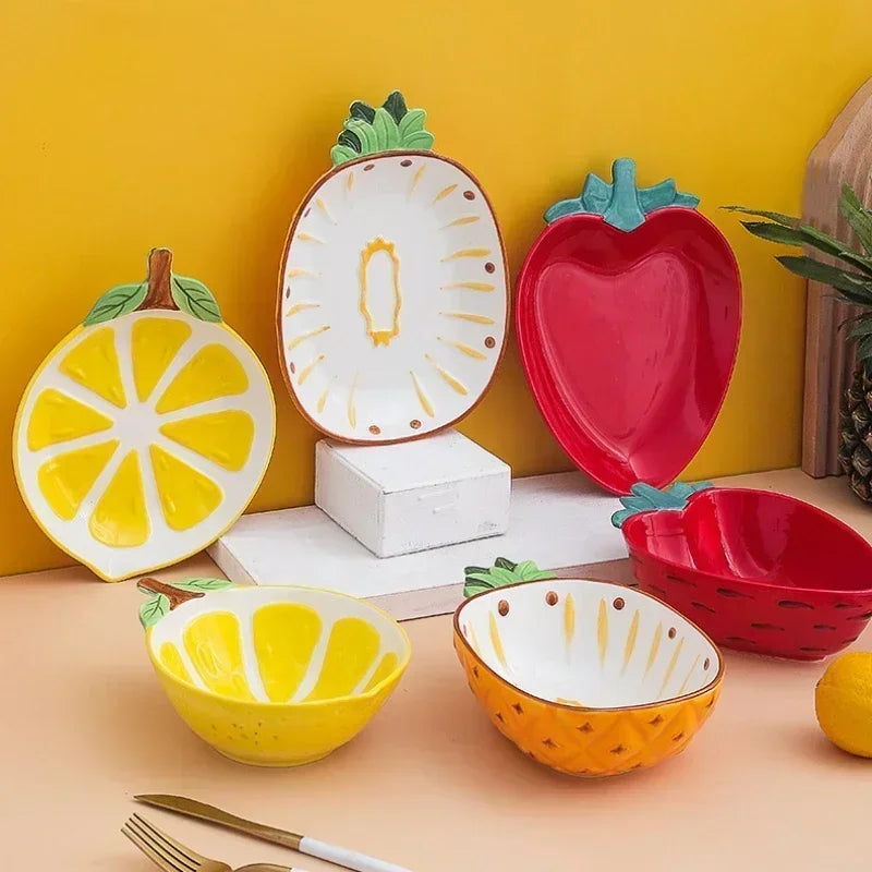 Bowl de Cerâmica - Frutas - Minimalist House LTDA