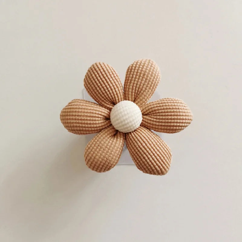 Gancho Madeira e Tecido - Flor - Minimalist House LTDA