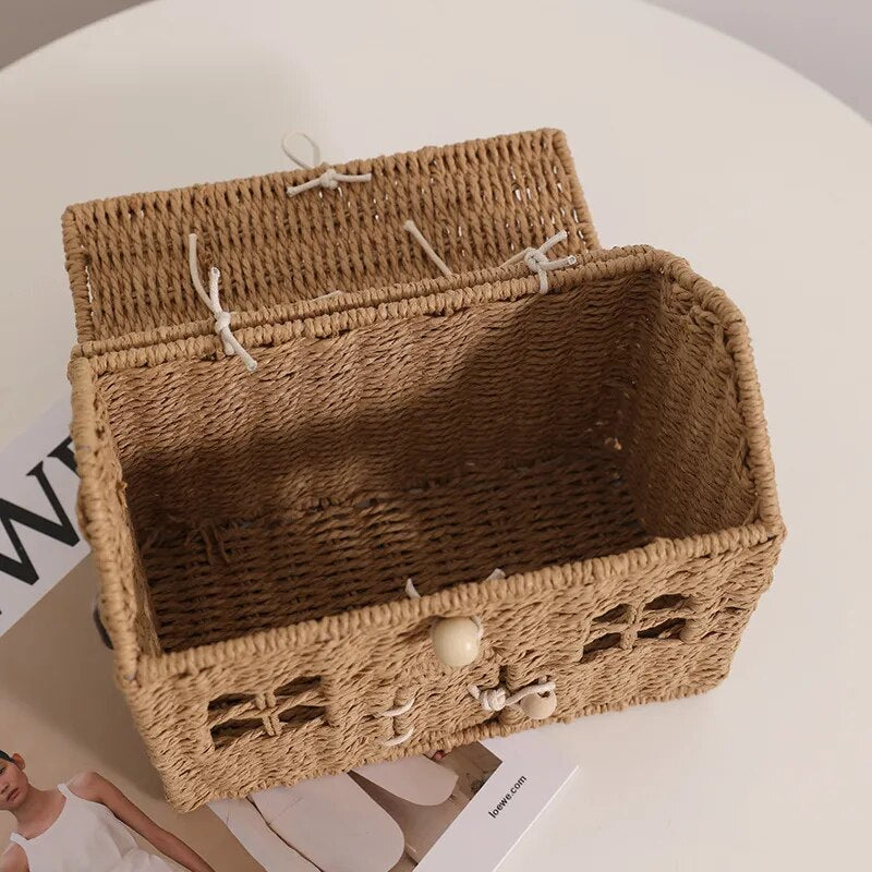 Cesto de rattan - Casinha Baby - Minimalist House LTDA
