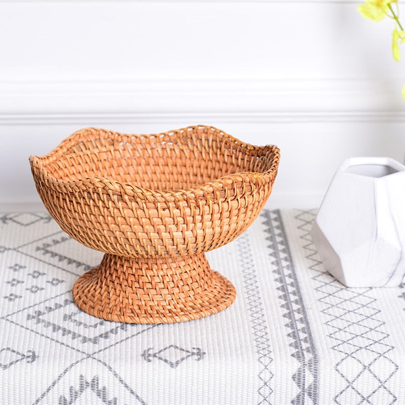 Cesto de Frutas Rattan - Boho - Minimalist House LTDA